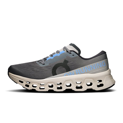 On Running Cloudmonster 3 - Men's (Rock/Silver) Men's Running Shoes On Running