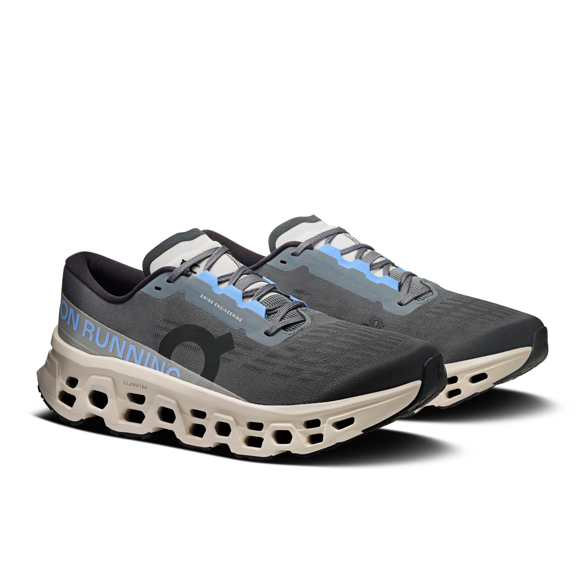On Running Cloudmonster 3 - Men's (Rock/Silver) Men's Running Shoes On Running