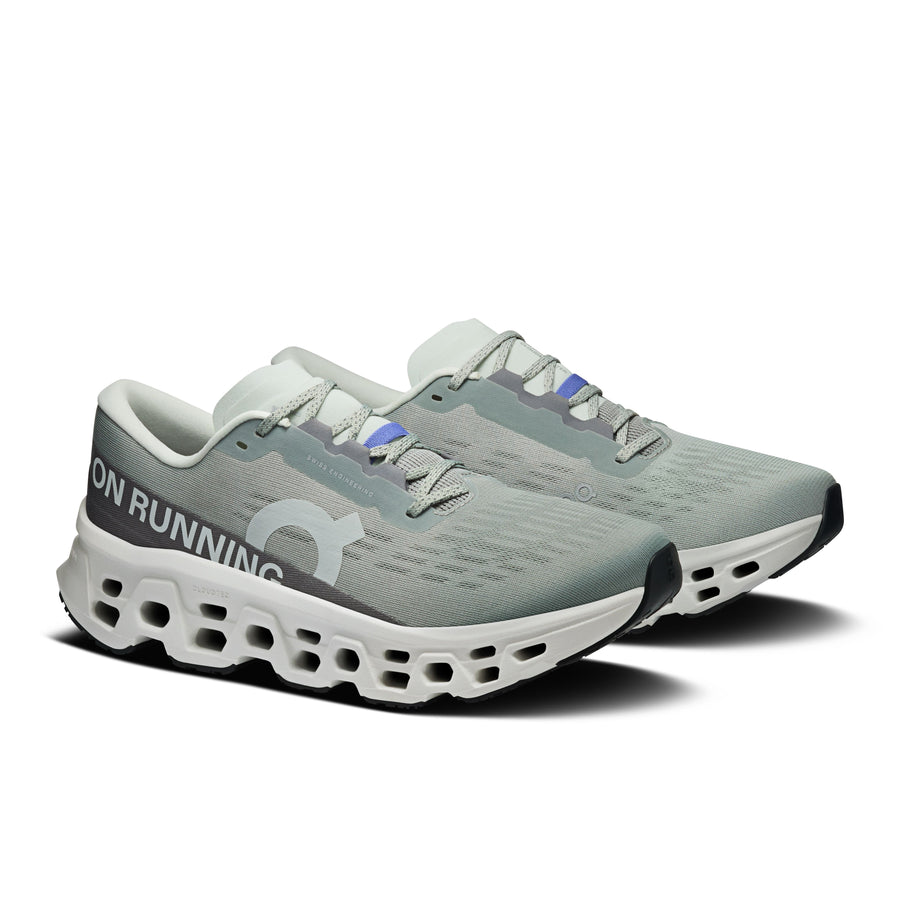 On Running Cloudmonster 3 - Men's (Tin/Ivory) Shoes On Running 