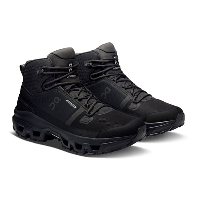 On Running Cloudrock Mid Waterproof - Men's (Black/Black) Shoes On Running