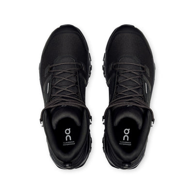 On Running Cloudrock Mid Waterproof - Men's (Black/Black) Shoes On Running