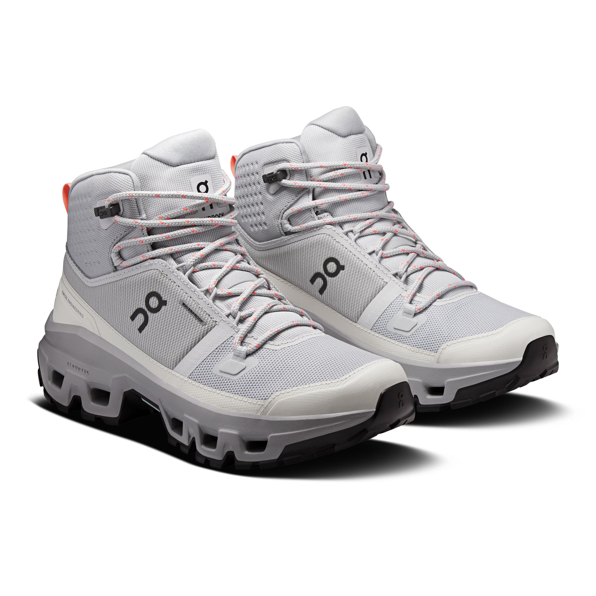 On Running Cloudrock Mid Waterproof - Women's (Glacier/Alloy) Women's Hiking Shoes On Running