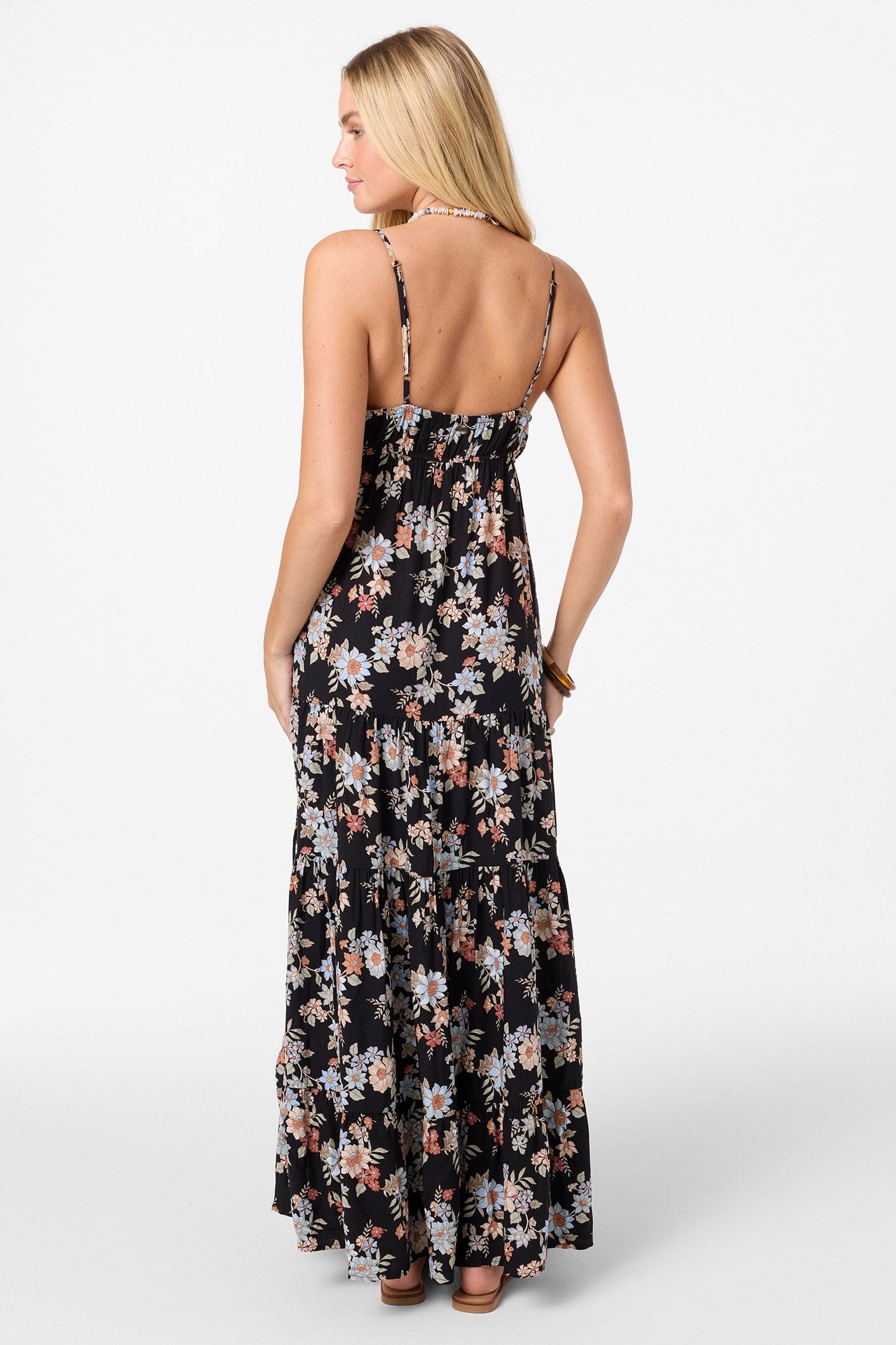 o'neill maxi dress Saltwater Solids Mel Feminine and flowy maxi dress that has an embroidered front and back bodice design Maxi Dress Womens Xs Dresses