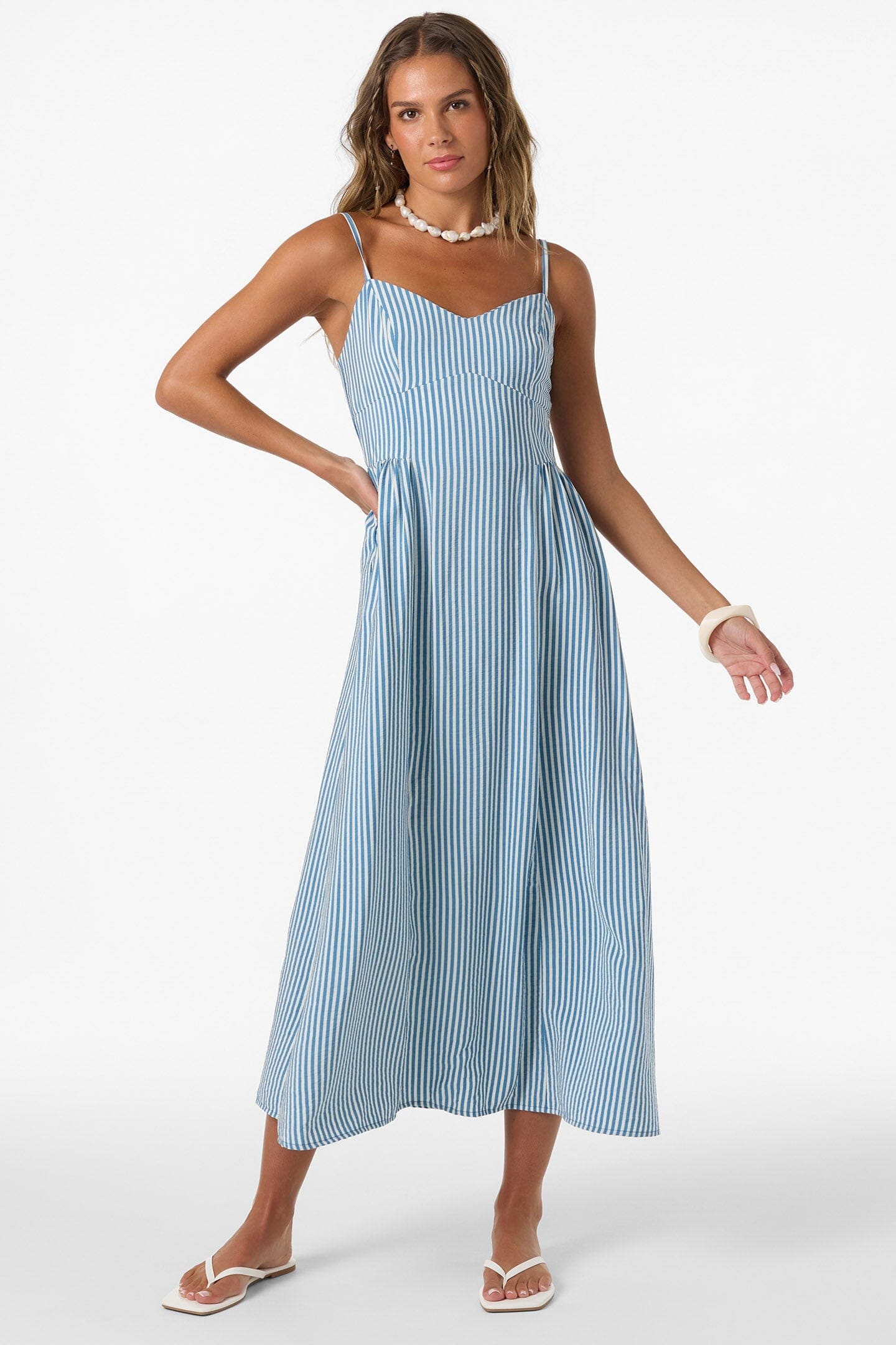 O'Neill Linden Stripe Midi Dress Skirts & Dresses O'neill