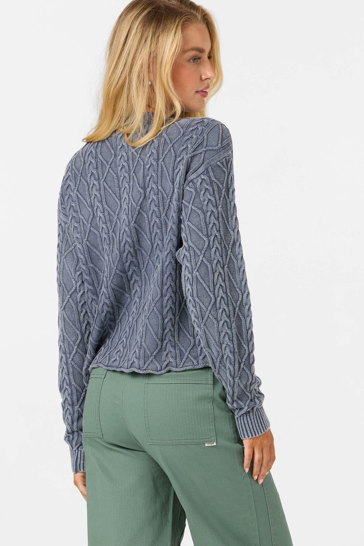 O'Neill O'Riginals Misha Cable Knit Long Sleeve Sweater Women's Sweaters O'neill