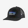 P-6 Logo Trucker Hat Apparel & Accessories Patagonia Black One Size 