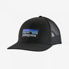 P-6 Logo Trucker Hat Apparel & Accessories Patagonia Black One Size