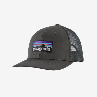 P-6 Logo Trucker Hat Apparel & Accessories Patagonia Forge Grey One Size