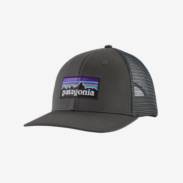 P-6 Logo Trucker Hat Apparel & Accessories Patagonia Black One Size 