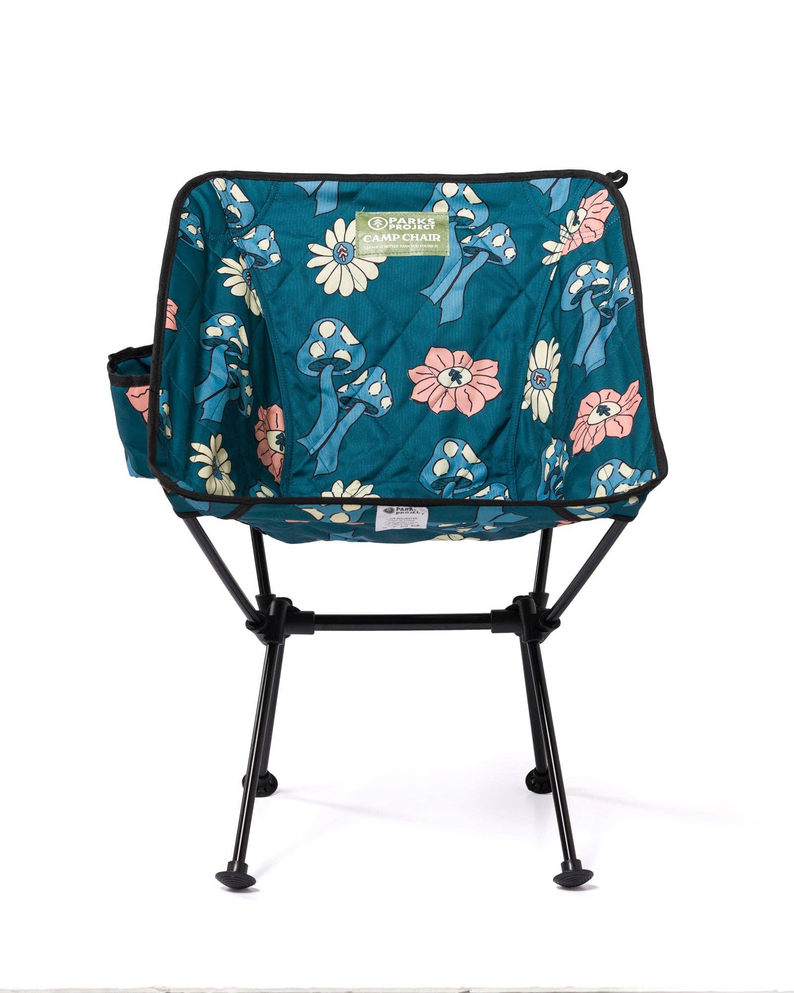 Parks Project - Shrooms Quilted Packable Camp Chair: Dusty Teal / One Size Parks Project