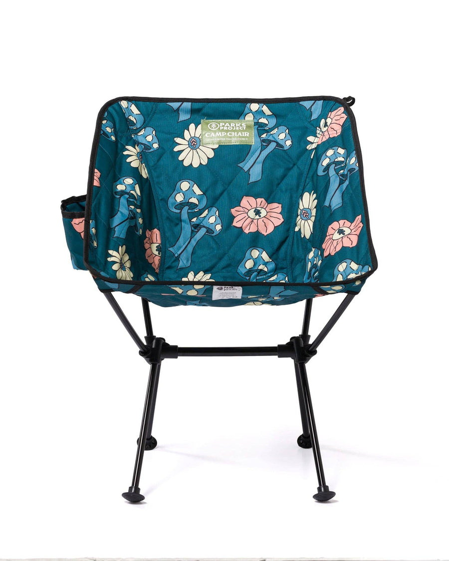Parks Project - Shrooms Quilted Packable Camp Chair: Dusty Teal / One Size Parks Project 