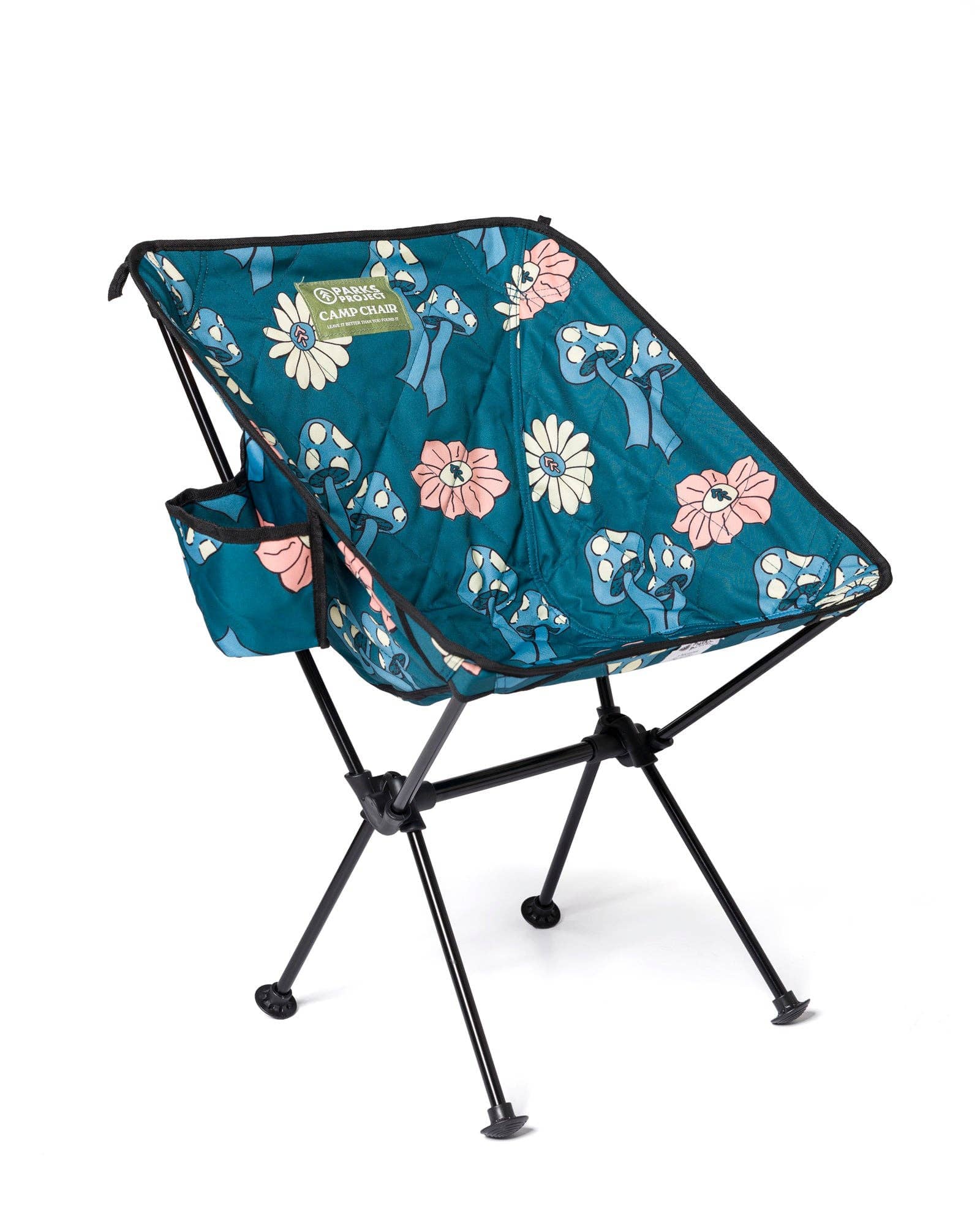 Parks Project - Shrooms Quilted Packable Camp Chair: Dusty Teal / One Size Parks Project