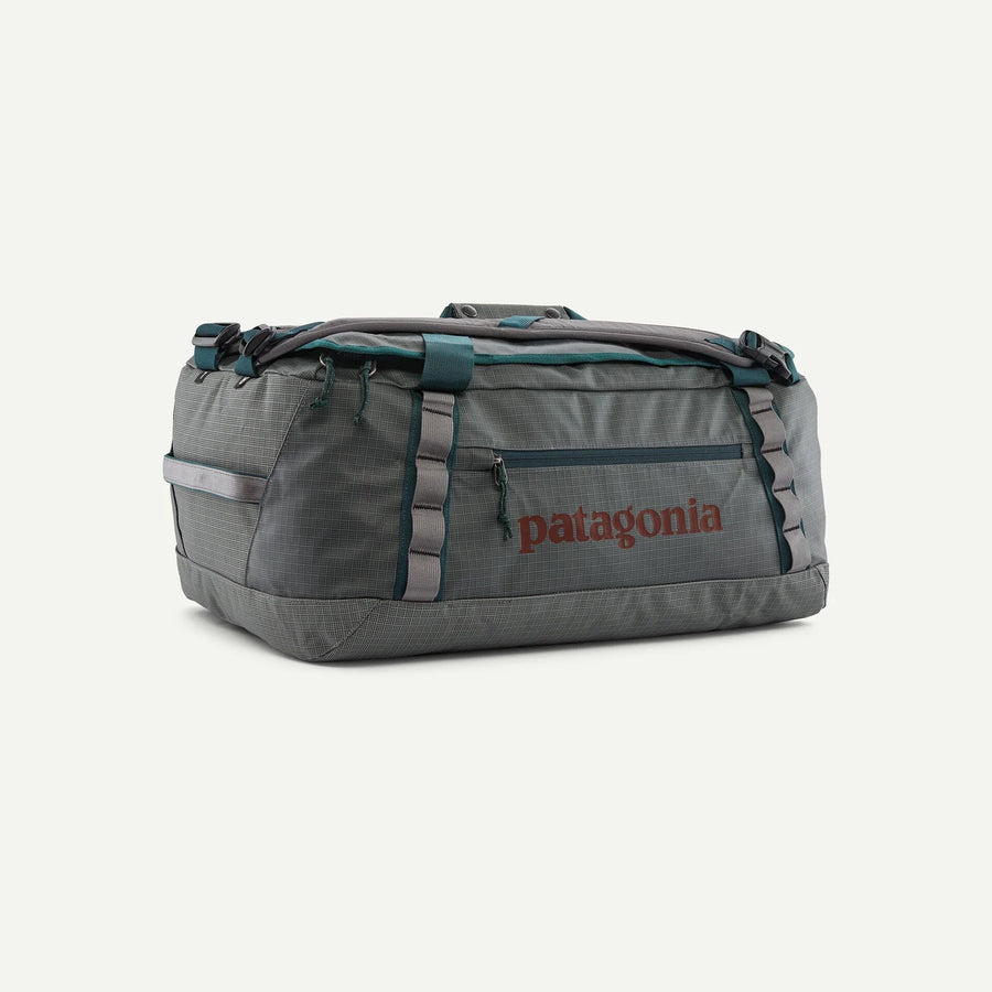 Patagonia Black Hole 40L Duffel Travel Bags Patagonia Smolder Blue w/ Amanita Red 