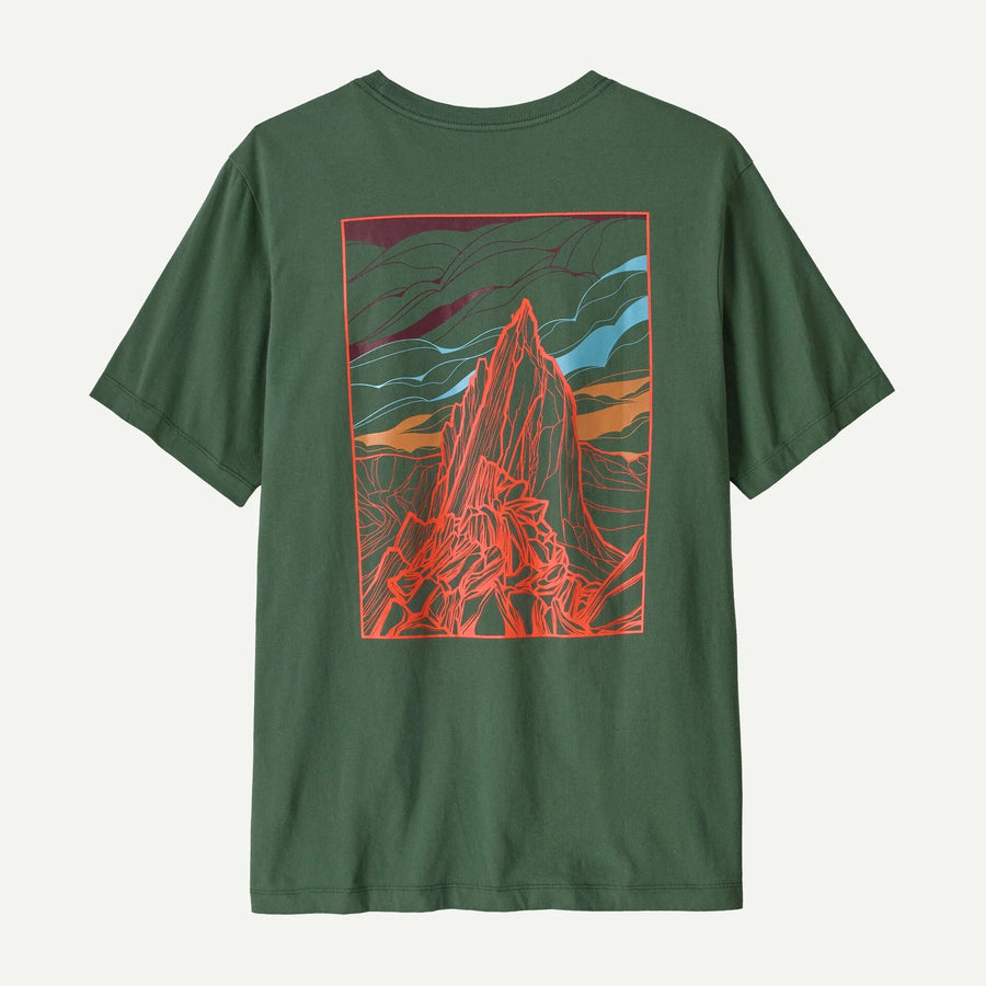 Patagonia Cloud Crag T-Shirt - Men's Men's Graphic T-Shirts Patagonia Canopy Green S 