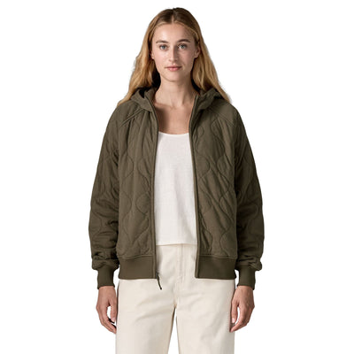 Patagonia Daily Quilted Hoody - Women's Women's Fleece Pullover Patagonia Basin Green S