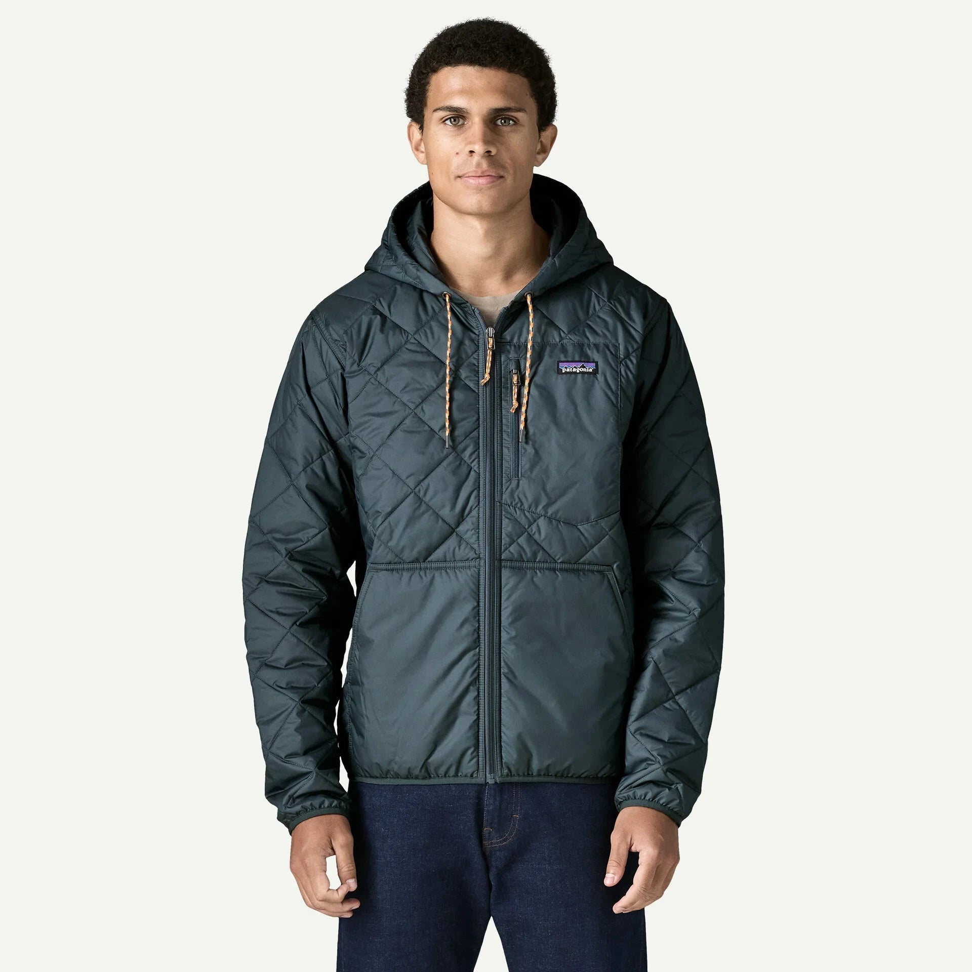 Patagonia Diamond Quilted Bomber Hoody - Men's Men's Insulated Jackets Patagonia Summit Blue S