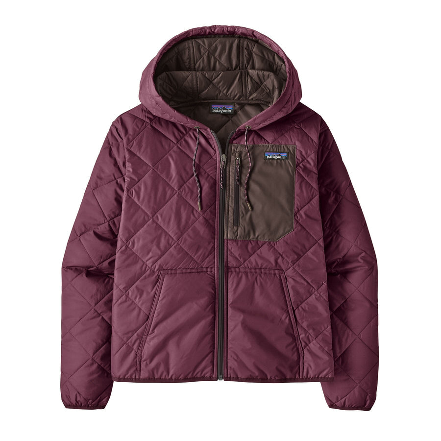 Patagonia Diamond Quilted Bomber Hoody - Women's Women's Insulated Jackets Patagonia Berry Fig XS 