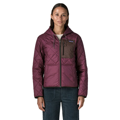 Patagonia Diamond Quilted Bomber Hoody - Women's Women's Insulated Jackets Patagonia Berry Fig XS