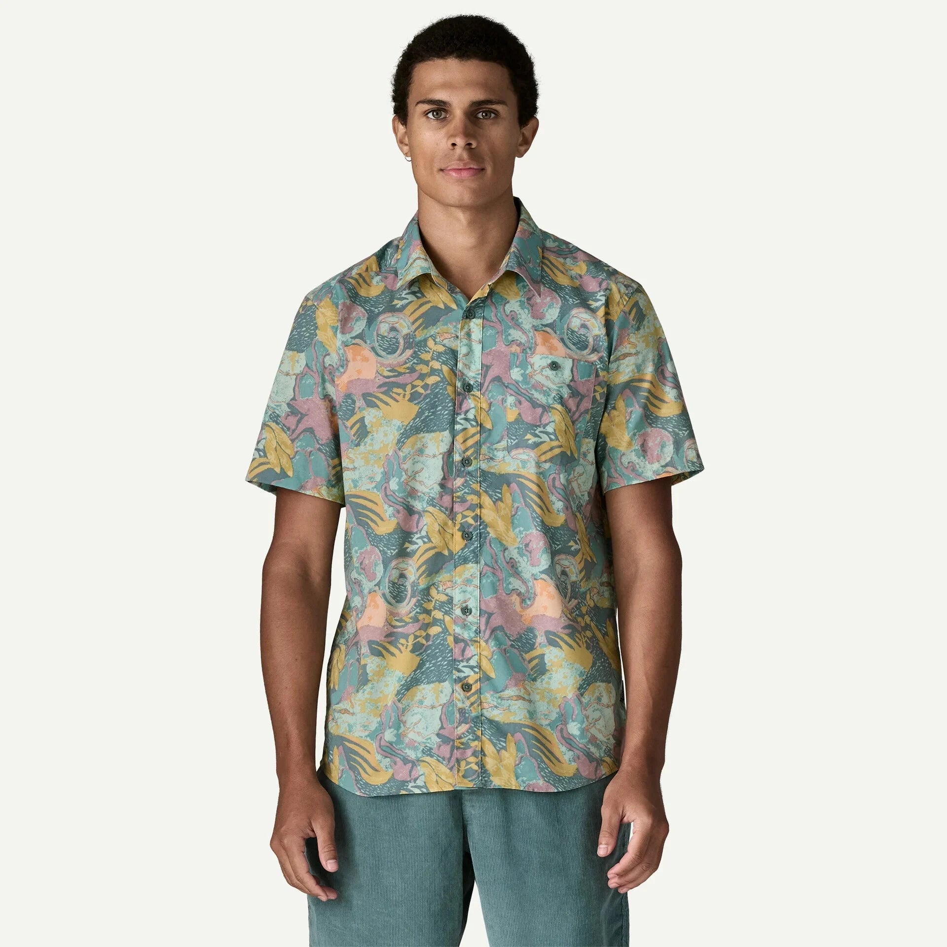 Patagonia Go To Shirt - Men's Shirts Patagonia Moon Tripper: Blue Sage M