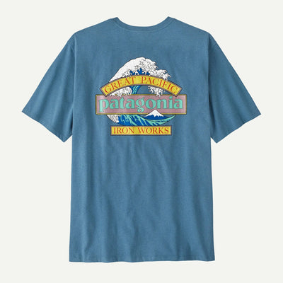 Patagonia Great Waves Responsibili-Tee - Men's Shirts Patagonia Shore Blue S