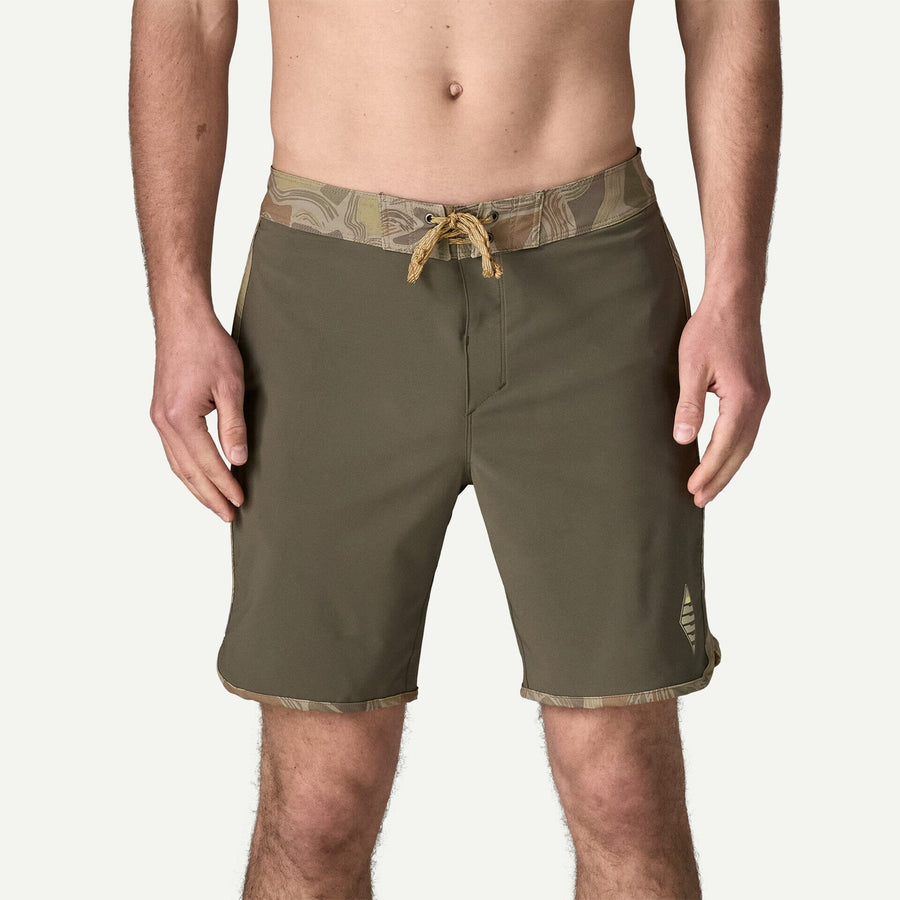 Patagonia Hydropeak Side Shore Boardshorts - 18" (Men's) Shorts Patagonia Basin Green 30 