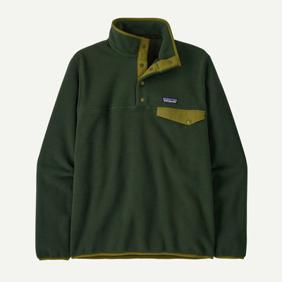 Patagonia Lightweight Synchilla Snap-T - Men's Jackets & Fleece Patagonia Old Growth Green S