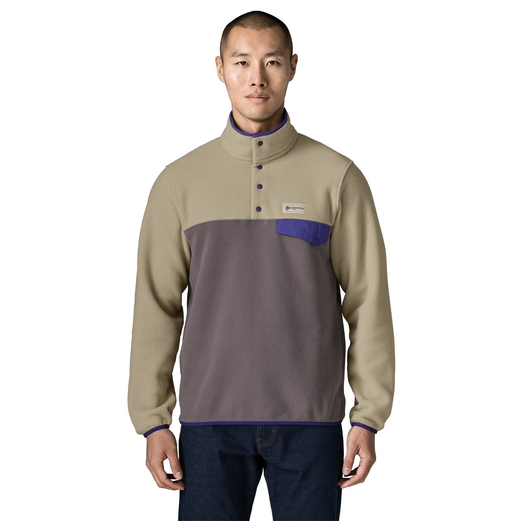 Patagonia Lightweight Synchilla Snap-T - Men's Men's Fleece Pullovers Patagonia May Grey S