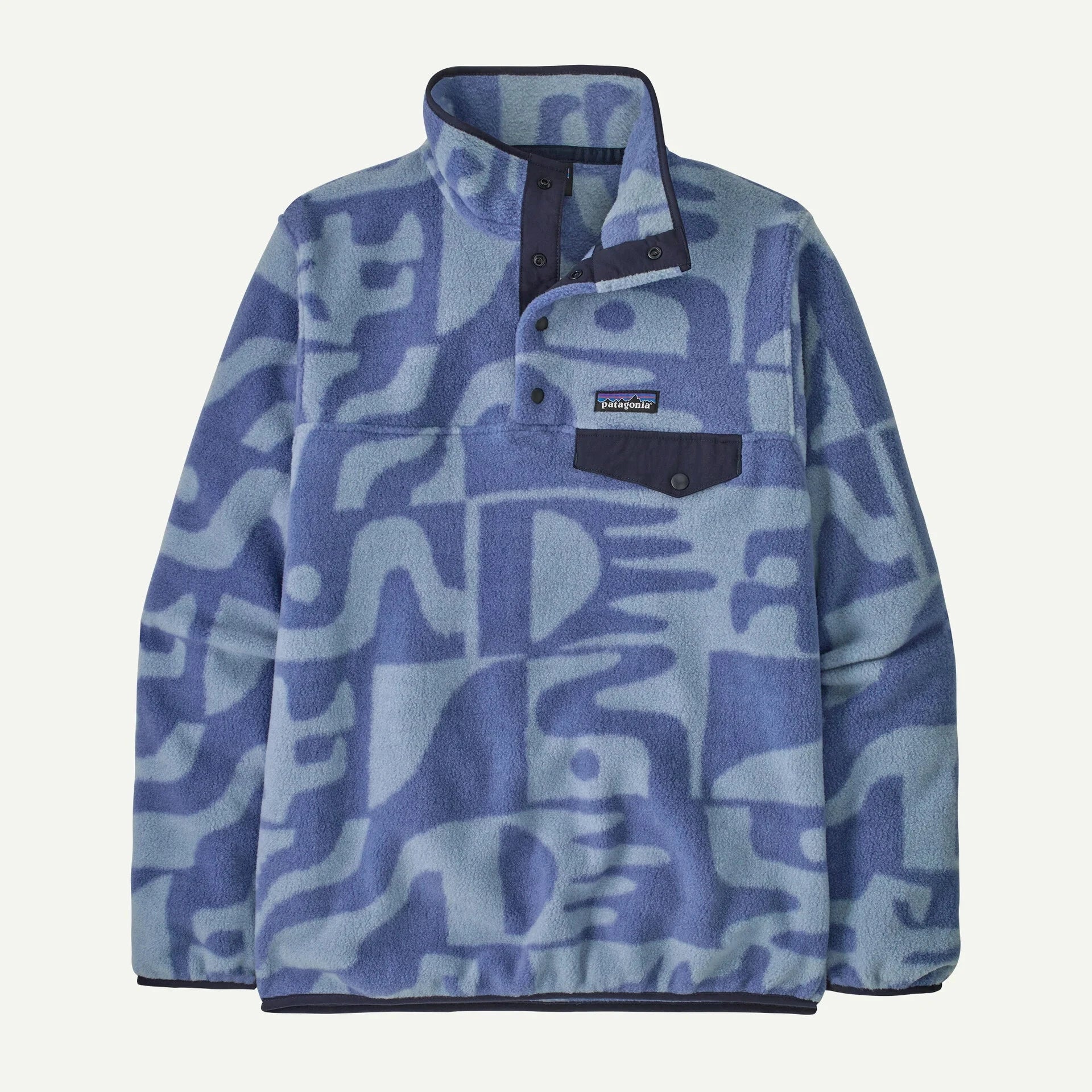 Patagonia Lightweight Synchilla Snap-T Pullover - Women's Jackets & Fleece Patagonia Mother Tree: Barnacle Blue XS