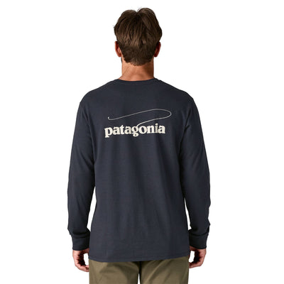 Patagonia Long-Sleeved Casting Logo Responsibili-Tee - Men's Men's Long Sleeve Graphic T-Shirt Patagonia