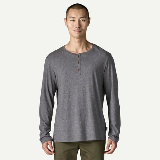 Patagonia Long-Sleeved Daily Henley - Men's Shirts Patagonia Noble Grey M