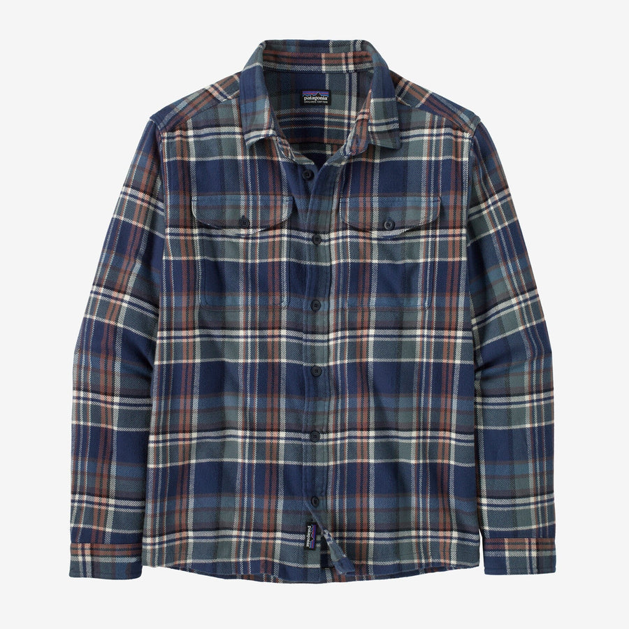 Patagonia Long-Sleeved Fjord Flannel Shirt - Men's General Patagonia Cascade: Burnished Red S 