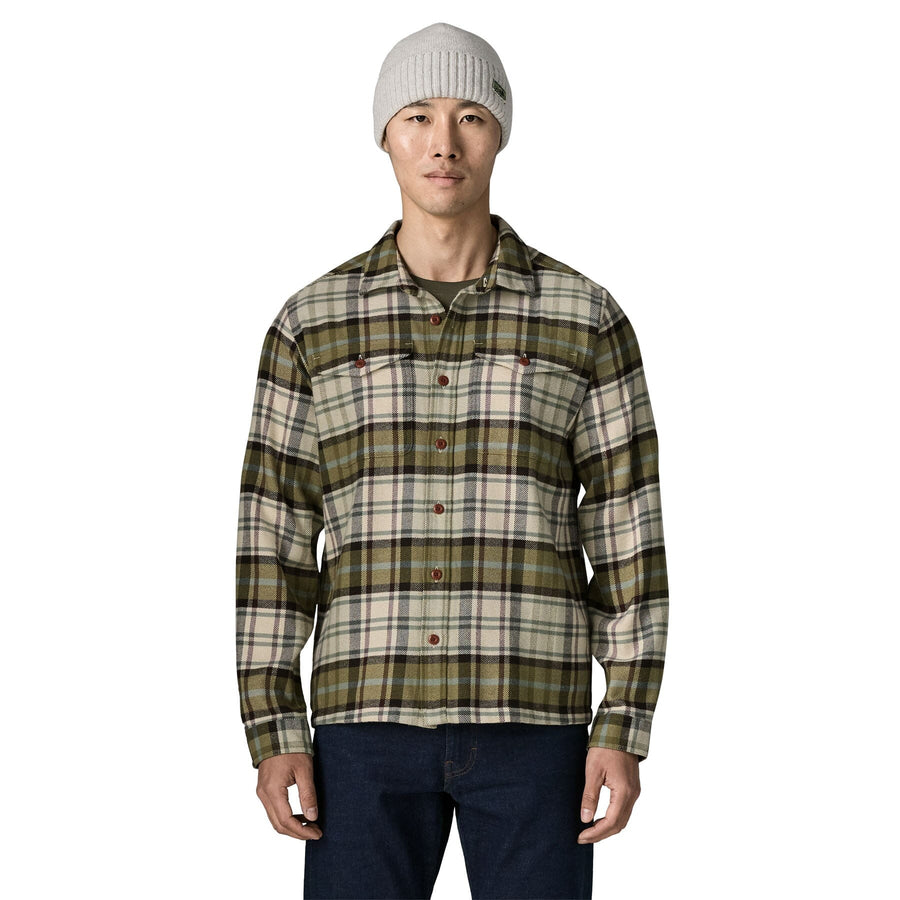 Patagonia Long-Sleeved Fjord Flannel Shirt - Men's Men's Flannel Shirts Patagonia Rising Storm: Weathered Stone S 