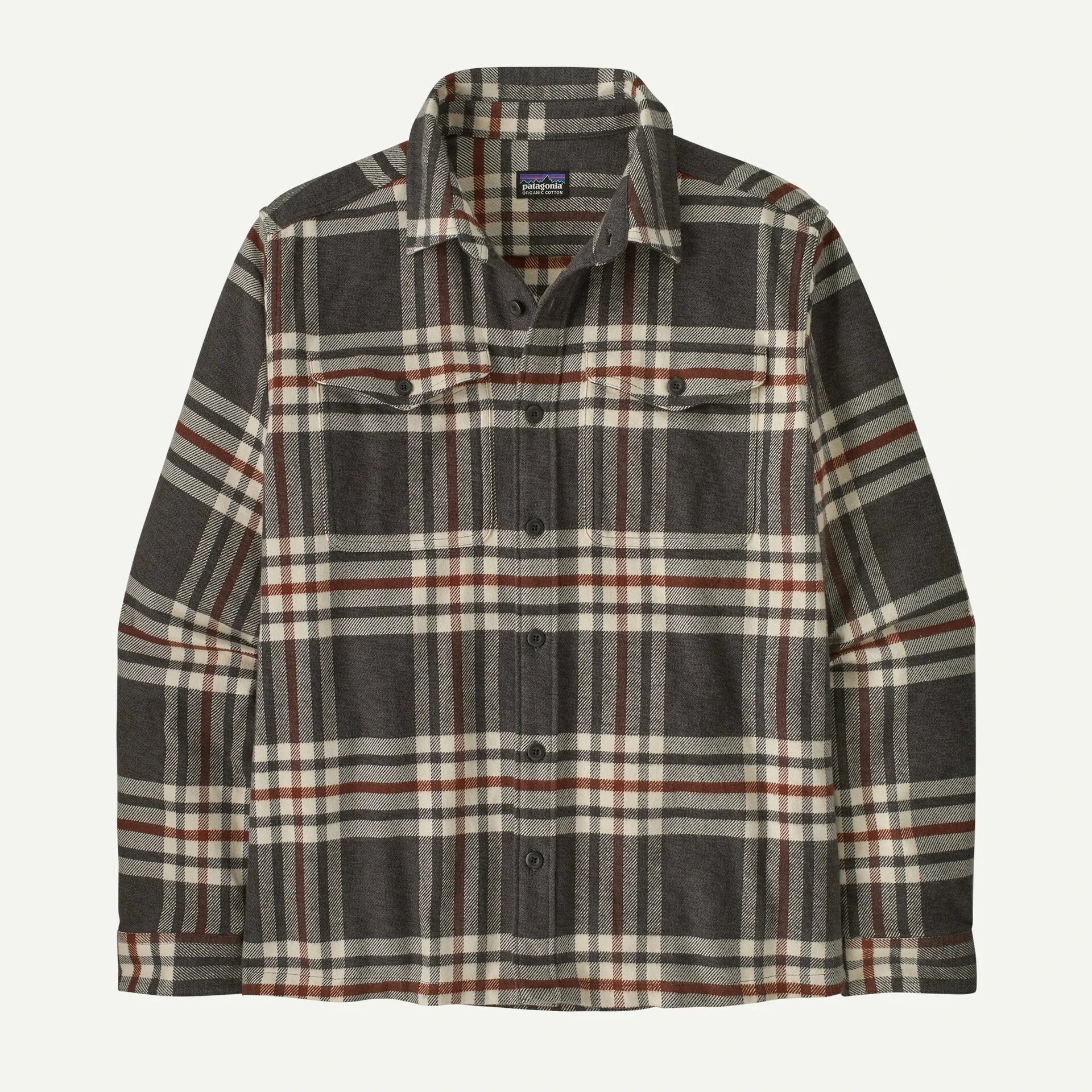 Patagonia Long-Sleeved Fjord Flannel Shirt - Men's Shirts Patagonia Catch: Ink Black S