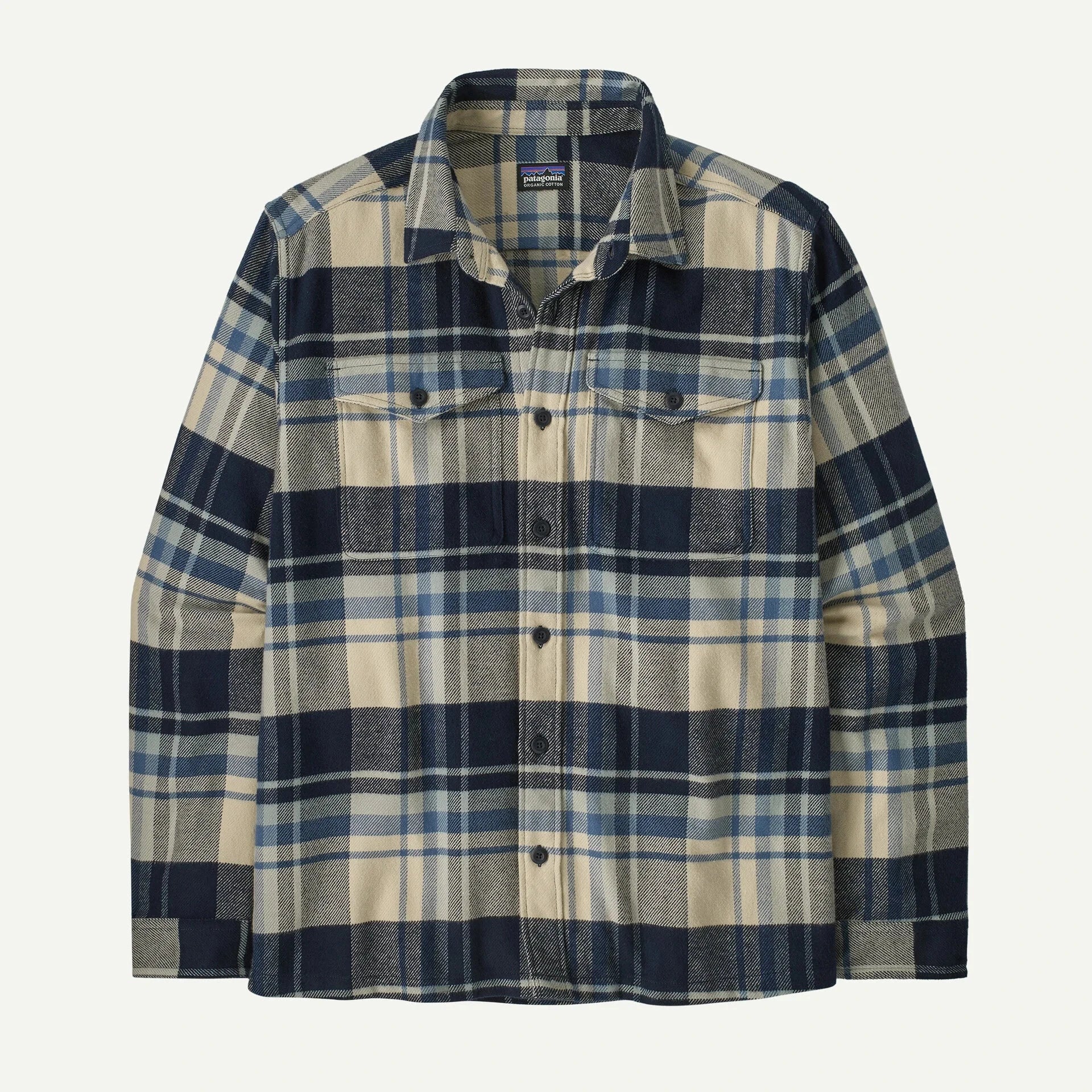 Patagonia Long-Sleeved Fjord Flannel Shirt - Men's Shirts Patagonia Hibernate: Sunken Blue S