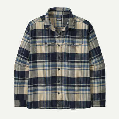 Patagonia Long-Sleeved Fjord Flannel Shirt - Men's Shirts Patagonia Hibernate: Sunken Blue S