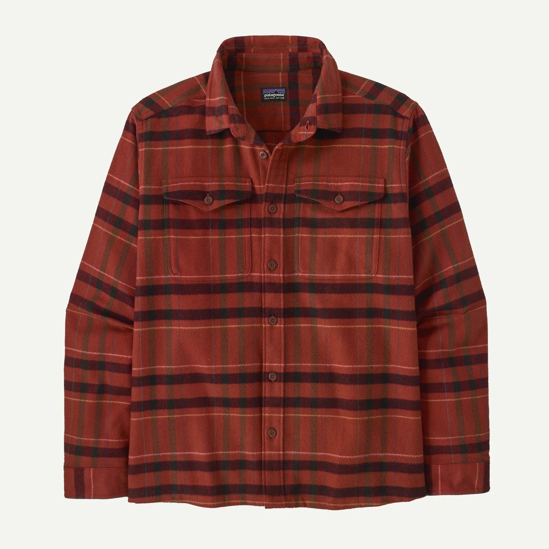 Patagonia Long-Sleeved Fjord Flannel Shirt - Men's Shirts Patagonia King: Dried Vanilla S