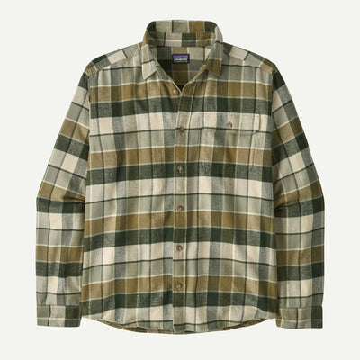 Patagonia Long-Sleeved Lightweight Fjord Flannel Shirt - Men's General Patagonia Rocky: Old Growth Green S