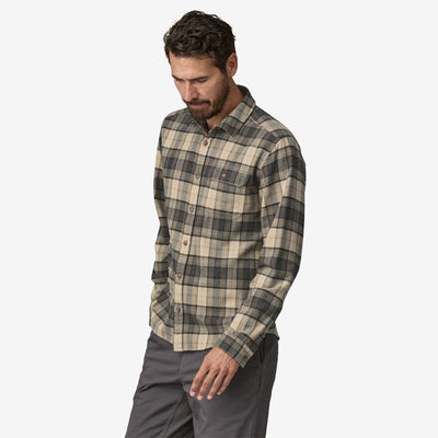 Patagonia Long-Sleeved Lightweight Fjord Flannel Shirt - Men's General Patagonia Spotter: Forge Grey S