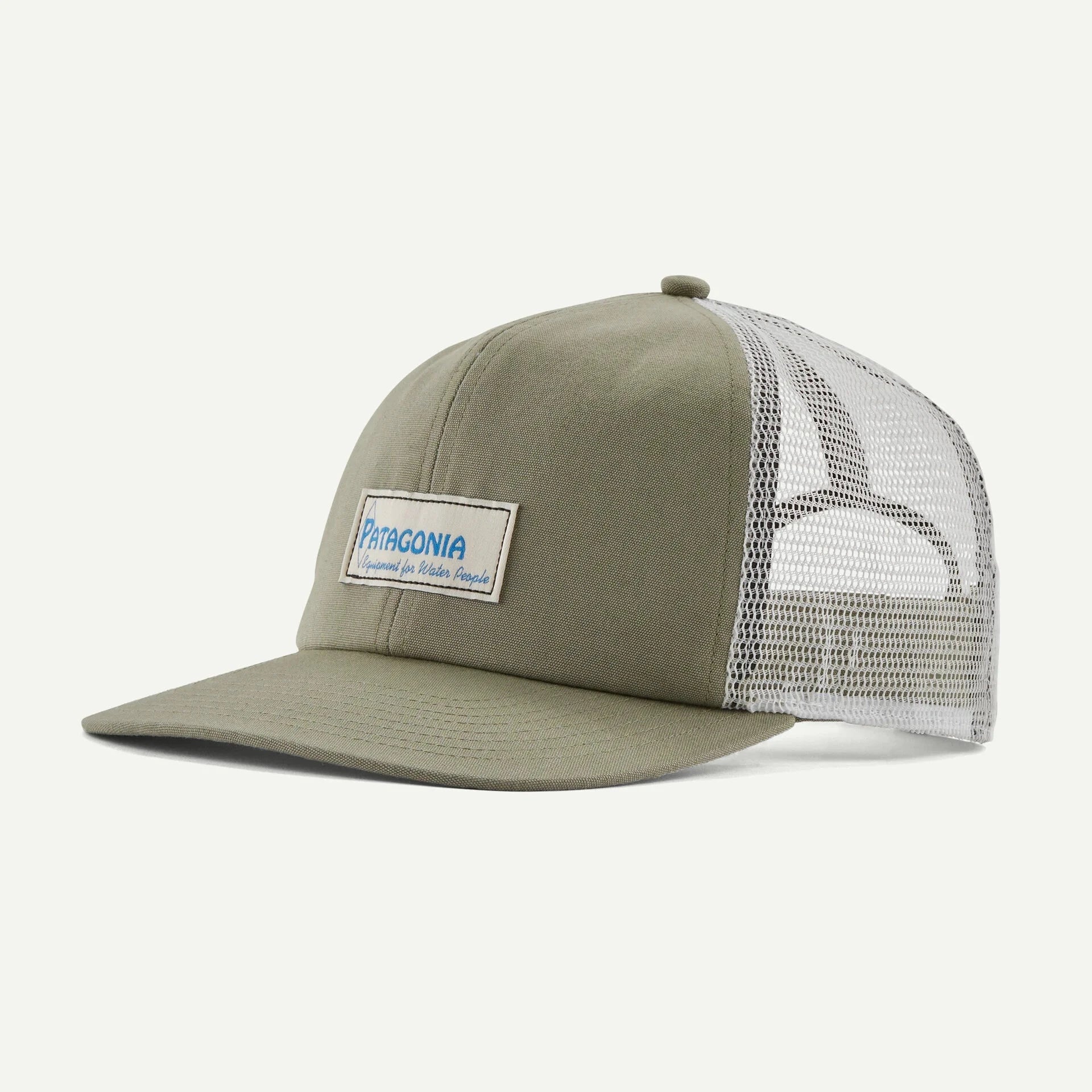 Patagonia Relaxed Trucker Hat Hats Patagonia Water People Label: River Rock Green