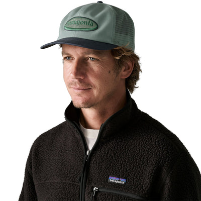 Patagonia Relaxed Trucker Hat Men's Hats Patagonia '95 Oval Logo: Cover Green