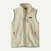 Patagonia Retro Pile Vest - Women's Jackets & Fleece Patagonia Natural w/Ellwood Green XS