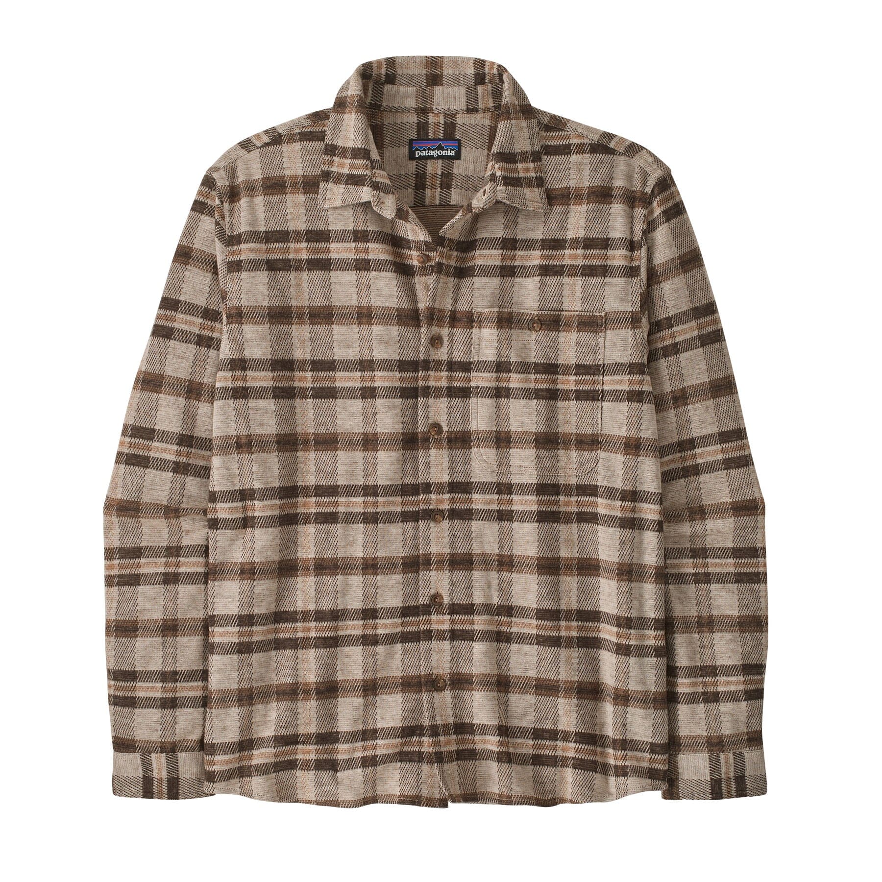 Patagonia Stretch Fjord Flannel Shirt - Men's Men's Flannel Shirts Patagonia Freeride: Oar Tan M