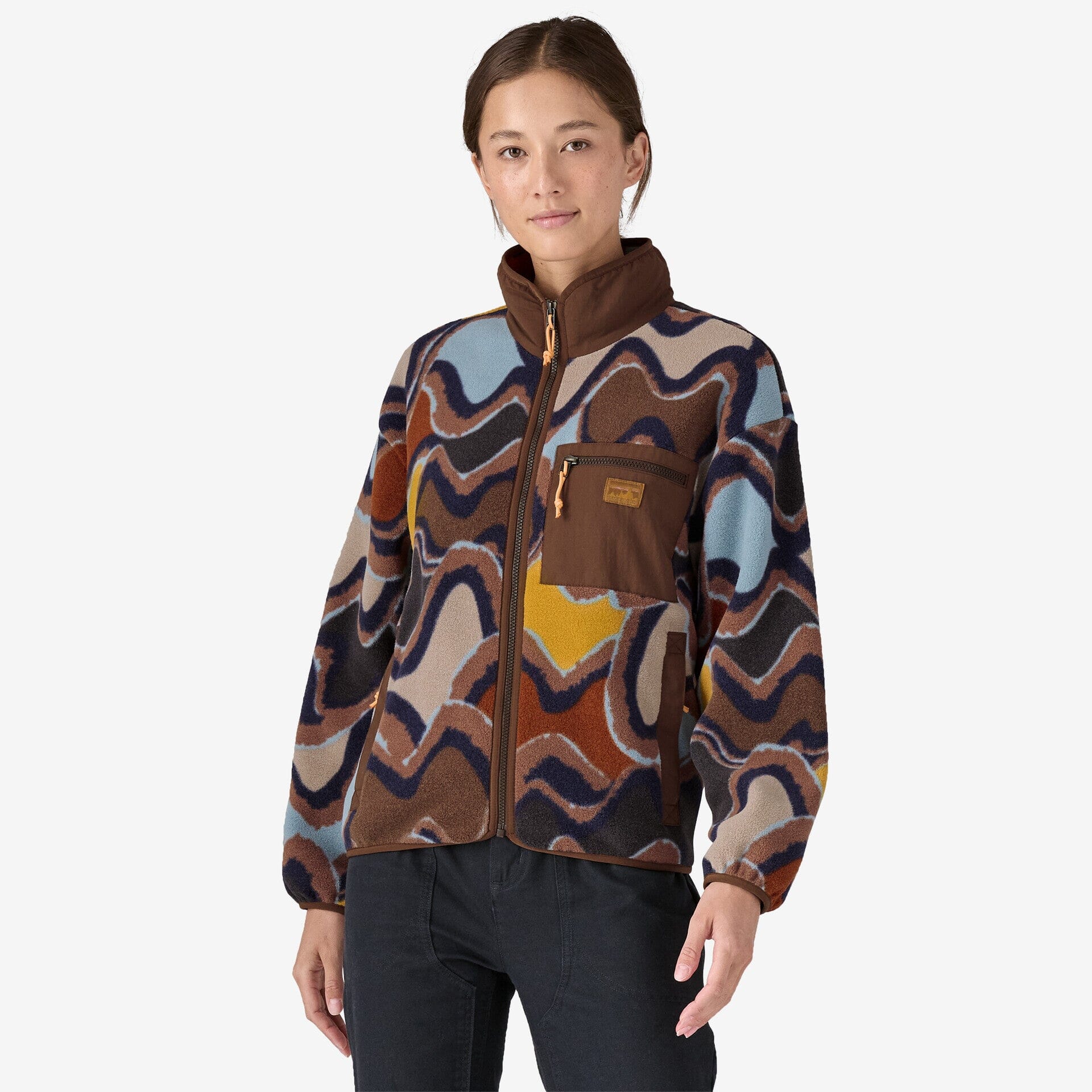 Patagonia patterned fleece womens sale