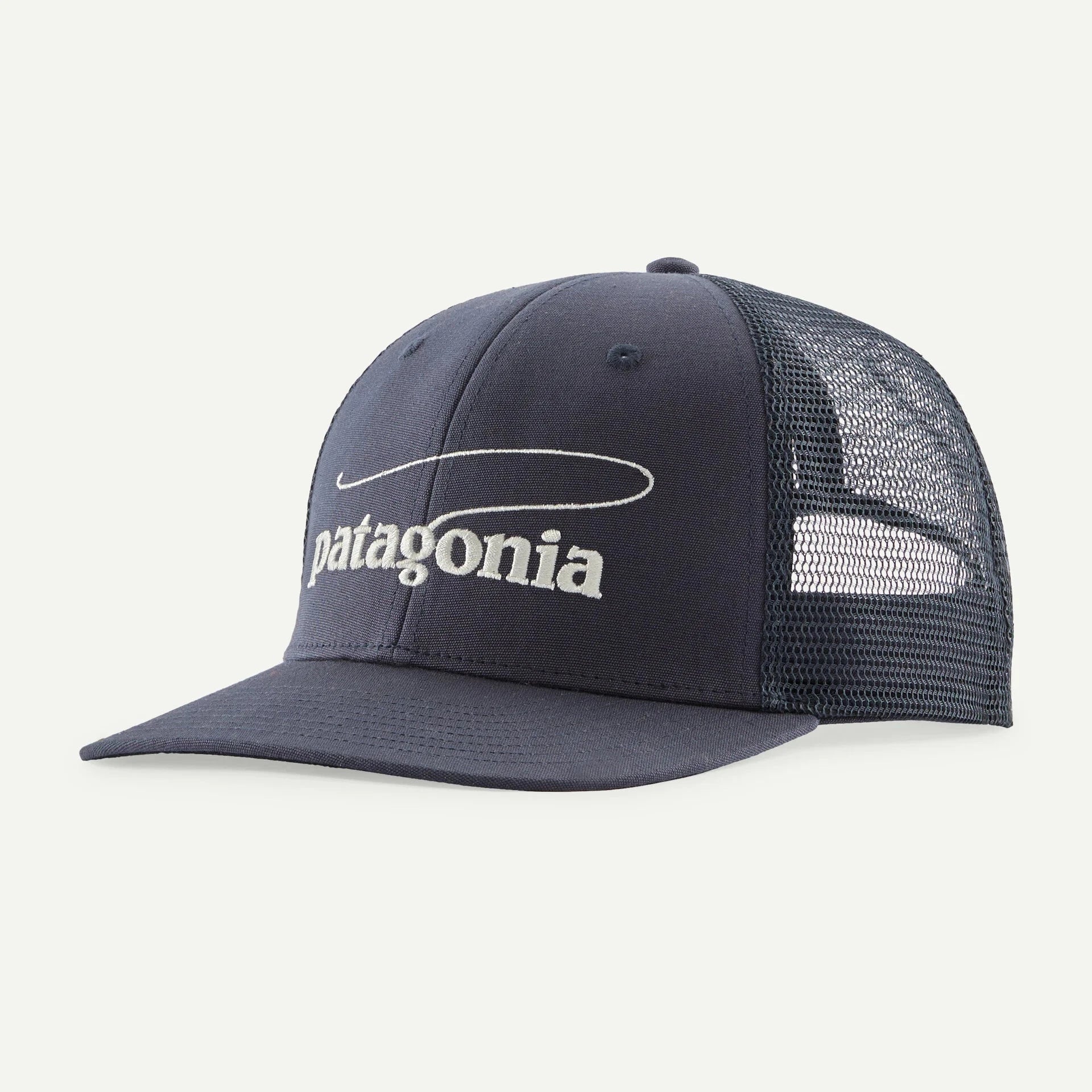 Patagonia Take a Stand Trucker Hat Hats Patagonia Casting Logo: Smolder Blue