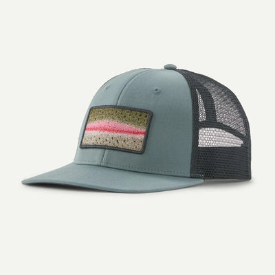 Patagonia Take a Stand Trucker Hat Hats Patagonia Rainbow Run: Blue Sage
