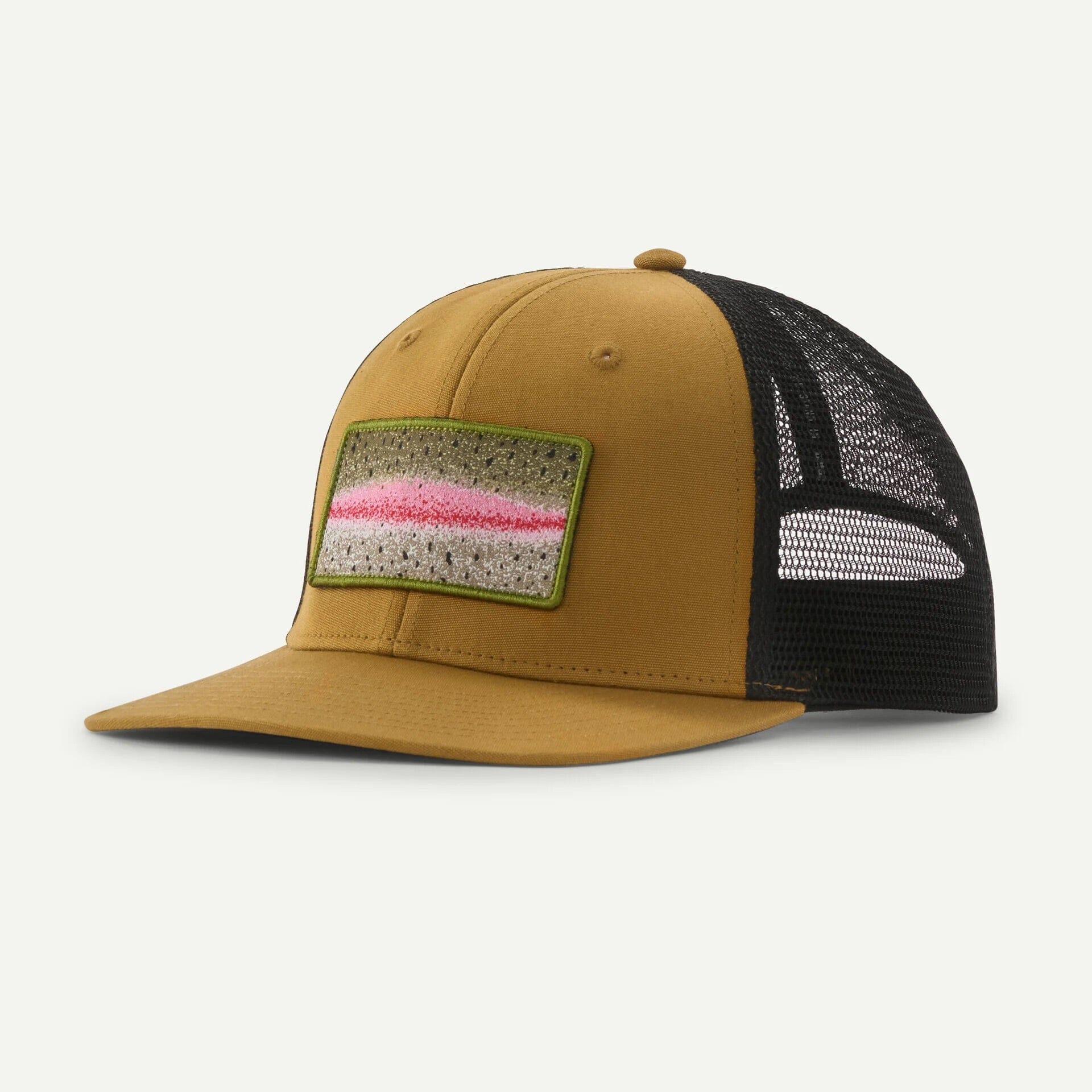 Patagonia Take a Stand Trucker Hat Hats Patagonia Rainbow Run: Bobcat Brown