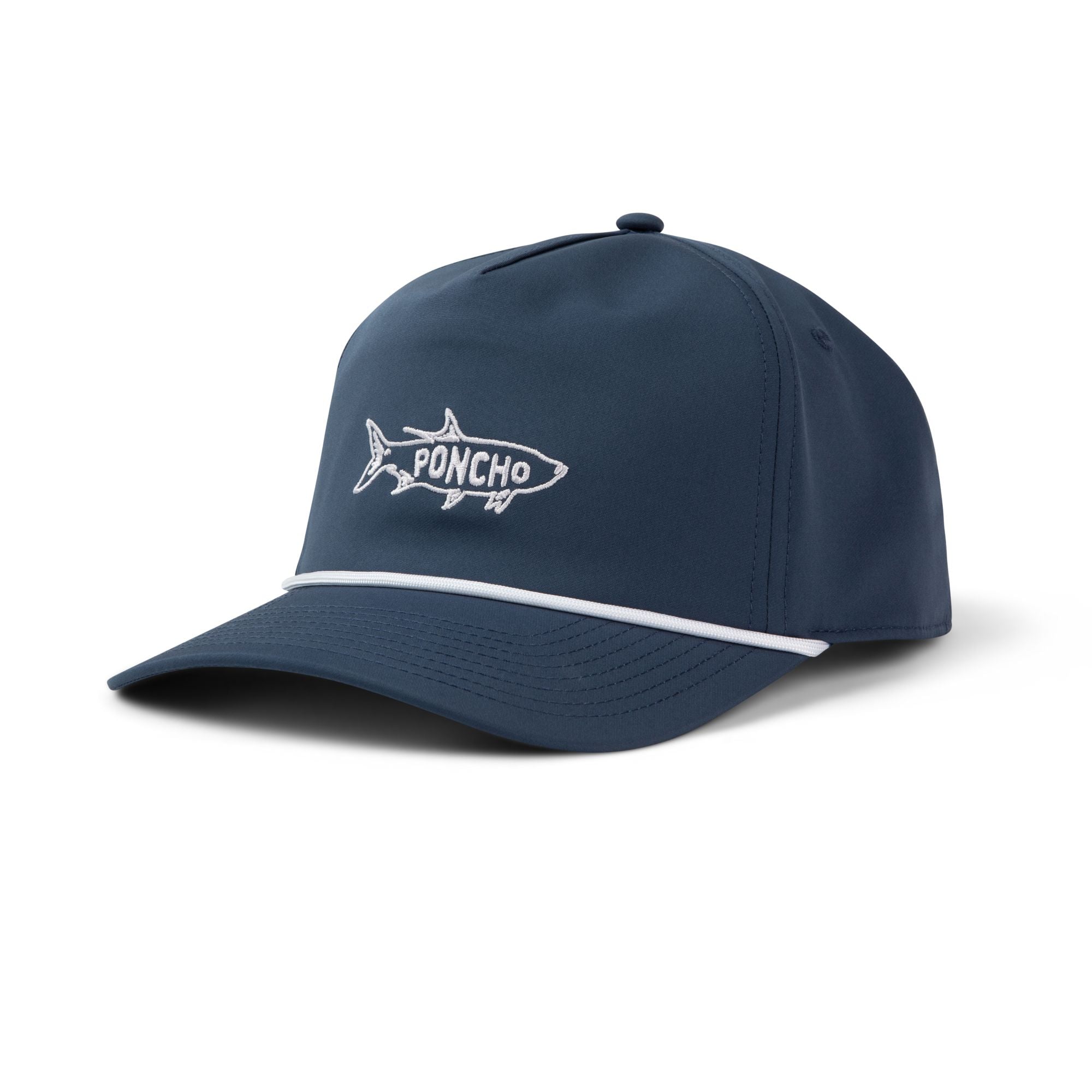 Poncho Navy Tarpon Rope Hat Hats Poncho