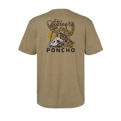 Poncho Tan Buck T-Shirt Men's Graphic T-Shirts Poncho