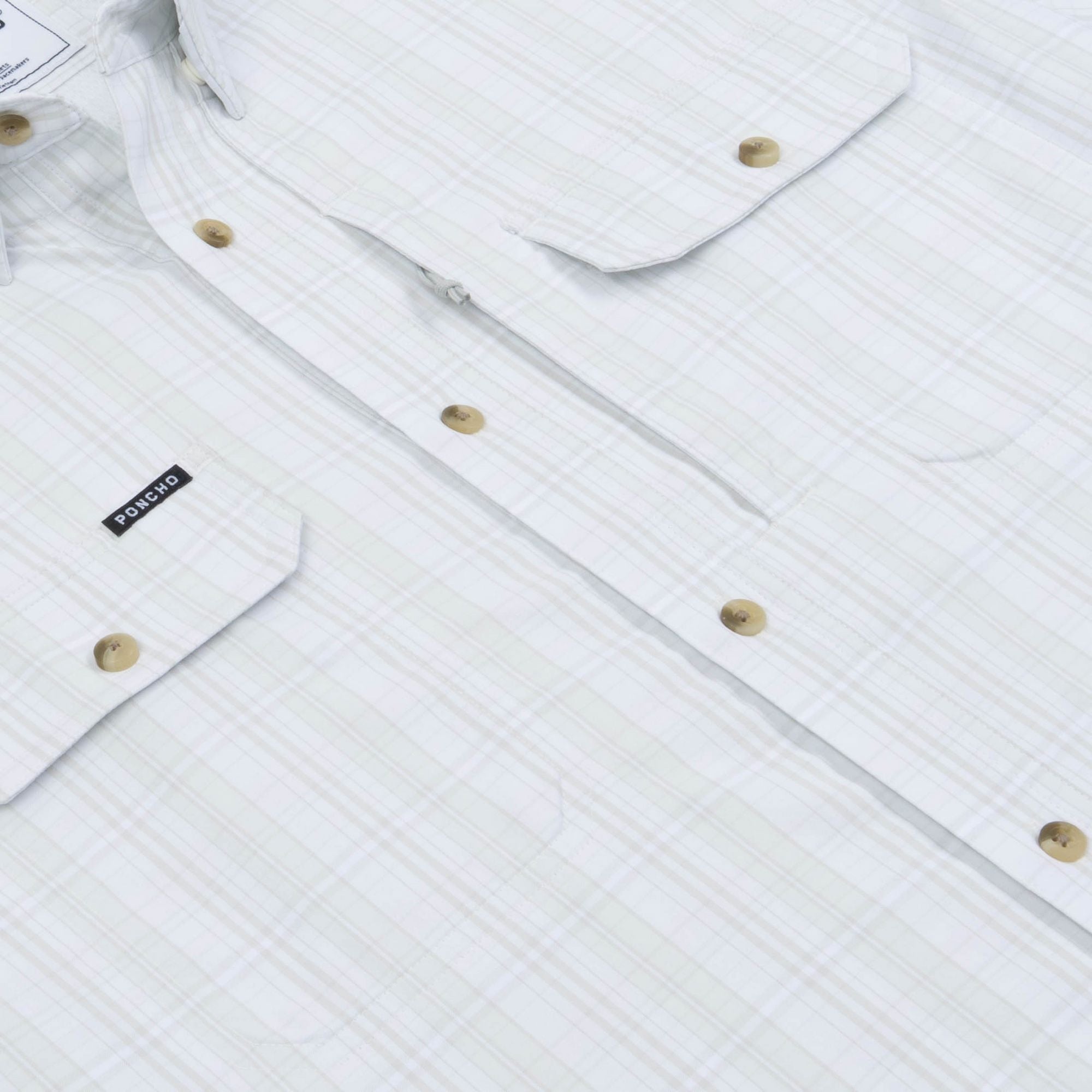Poncho The Dunes Shirt (Slim) Men's Long Sleeve Button Downs Poncho