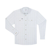 Light Grey and Green Plaid / M